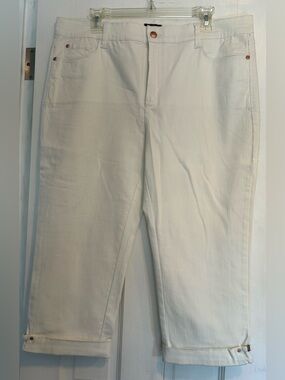 NYDJ white denim cropped Jean